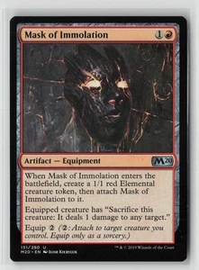 MTG- Mask of Immolation #151 Uncommon , Core Set 2020, Near Mint or Better - Picture 1 of 2