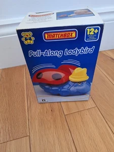 BOXED VINTAGE 80S MATCHBOX PULL-ALONG LADYBIRD TOY *FULLY COMPLETE* - Picture 1 of 6