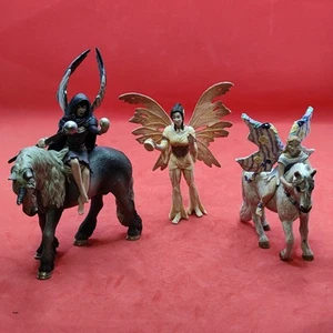 SCHLEICH 2007 Bayala Shadow Elf Bilara & Unicorn Sun Elf Olena Fairy Elf Nimsay - Imagen 1 de 22