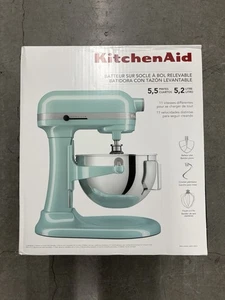 NEU KitchenAid KSM55SXTXIC 10 Geschwindigkeiten 5,5 Quart Schüssel Hub Mixer - Eisblau - Bild 1 von 5
