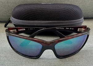 Costa Del Mar Jose Sunglasses Tortoise Blue Polarized Mirror 580Glass With Case - Picture 1 of 9