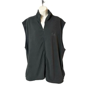 Realtree Mens XL Fleece Vest Gray Full Zip Outdoor Hunting Layer Jacket - Picture 1 of 7