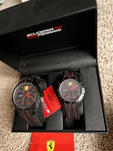 Scuderia Ferrari Black and Red Watch Set - Picture 1 of 6