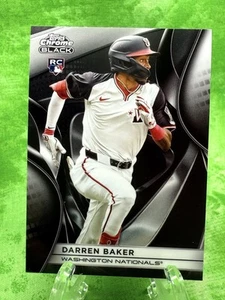 Darren Baker RC - 2025 Topps Chrome Black #96 Washington Nationals - Bild 1 von 11