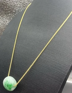Video Certified Natural A JADE JADEITE PENDANT Circle Donut Bead 路路通 411454 VS - Picture 1 of 10