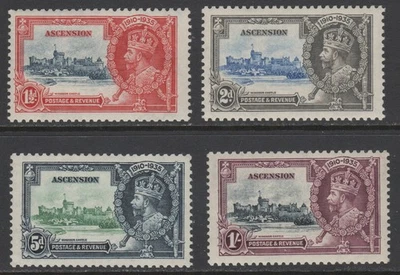 Ascensión 1935 KGV Silver Jubilee Sc 33 - 36 LH VF CV $61 Foto 1 de 2