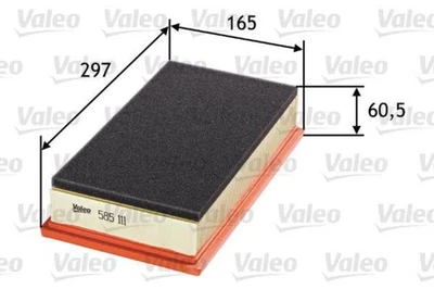 Filtro de aire del motor VALEO compatible con ALFA ROMEO 147 GT 937 cupé hatchback 46794403 Foto 1 de 3