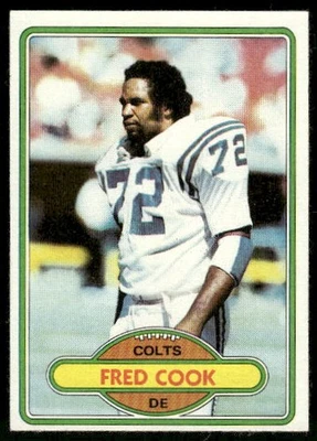 1980 Topps Fred Cook #294 Baltimore Colts - Image 1 of 2