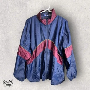 Espada Vintage 90s Windbreaker Jacket Size Large Blue Red Retro Style Unisex - Picture 1 of 3