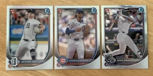 2025 Bowman Chrome Red Rookie Redemption Jobe, Alcantara, Amador 3 Karten Lot - Bild 1 von 2