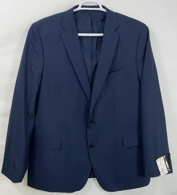 NWT Men’s J. Ferrar Stretch Classic Dark Blue Sport Coat Suit Jacket - 48 Long - Image 1 of 4