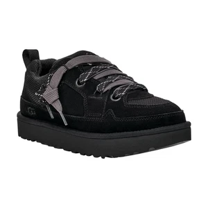 Mens UGG Lo Lowmel Sneaker - Black Suede, Size 9 M US [1169493] - Foto 1 di 6