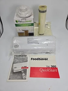 FoodSaver Vac modelo 360 Sellador al vacío de alimentos con bolsas e instrucciones + botes - Imagen 1 de 2