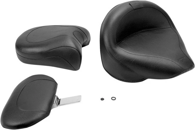 Mustang Vintage Wide Touring Seat With Driver Backrest #79471 for Honda VT750 Foto 1 de 1