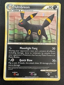 Umbreon 10/90 Holo Pokémon Raro Impávido - Imagen 1 de 5