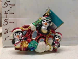 2006 CHRISTOPHER RADKO PENGUIN ORNAMENT “A Year For Cheer!” - Picture 1 of 9