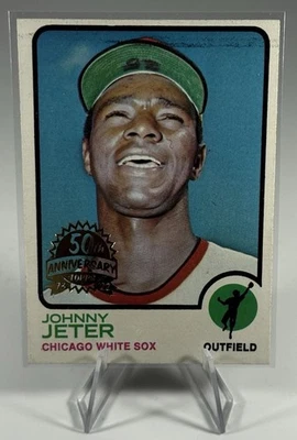 Heritage 1973 Topps 2022 50 aniversario recompras estampadas Johnny Jeter #423 Foto 1 de 2