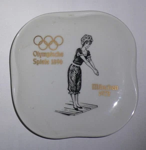 1972 Olympische Spiele München SCHUMANN Bayern ANTIK Deko Porzellan Teller4 - Bild 1 von 7