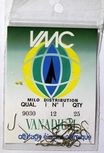 VMC qual. 9030 VANADIUM ami hooks qty.25/blister,colore argento - Imagen 1 de 1