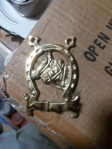Brass Horse Shoe, Key Rack . - Foto 1 di 1