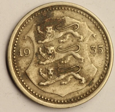Estonia Old Coin 20 Senti 1935 , FREE S/H - Image 1 of 3