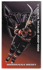 2001-02 Mississauga IceDogs OHL Hockey Schedule !!! Harbour Printing
