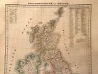 Mapa Wielkiej Brytanii i Irlandii, Handtke, Sohr - Berghaus Glogau 1852