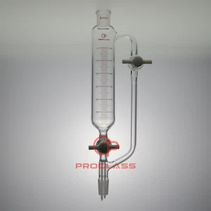 Lab 60mL Graduated Pressure Equalizing Funnel Double PTFE Stopcock - Picture 1 of 1