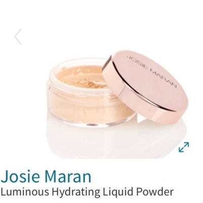 Josie Maran LUMINOUS Hydrating Liquid Powder Full Size with Brush - Image 1 of 2