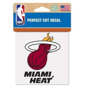 Miami Heat Perfect Cut 4"x4" Color Decal [NEW] NBA Auto Sticker Emblem - Picture 1 of 1