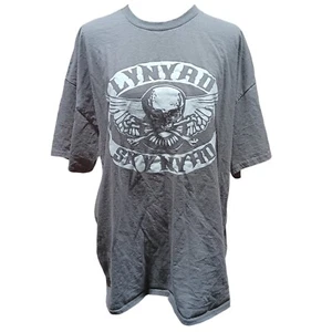 Lynyrd Skynyrd Shirt Grey Size XXL Old Glory Winged Skull  - Picture 1 of 12