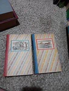 Alice in Wonderland &Through the Looking Glass 1946 Lewis Carroll 2 Volume Set - Picture 1 of 1
