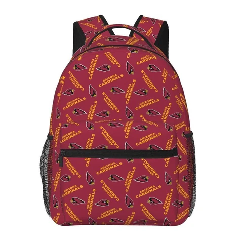 Arizona Cardinals Casual Backpack Lightweight Student Backpack Travel Bags Cover