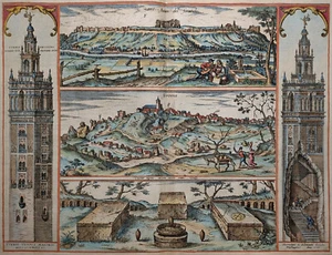 Sevilla - San Juan de Aznalfarache - Gerena - Braun & Hogenberg - 1596 -Original - Bild 1 von 3