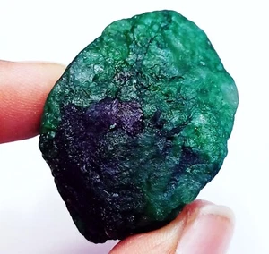 Natural Emerald Rough 145.65 Ct Certified Loose Gemstone With Free Gift - Picture 1 of 7