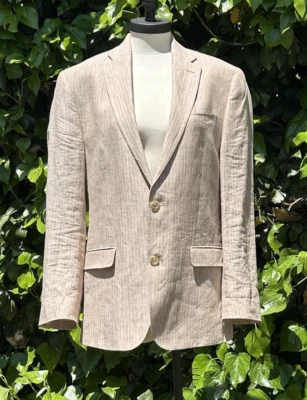 Chaqueta Blazer Abrigo Deportivo 40R Vintage Lauren Ralph Lauren Corte Lino Foto 1 de 4