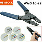 Automotive Crimping Tool 200mm Wire Harness Terminals Crimper Plier 22-10 AWG