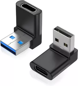 Right Angle USB C to USB 3.0 Adapter 90 Degree Type C Male to USB a 3.0 Female C - Picture 1 of 21