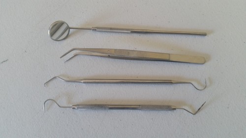 Dental Pick & Mirror Set - Oral Hygiene Kit For Students & Labs (German Design)-945647