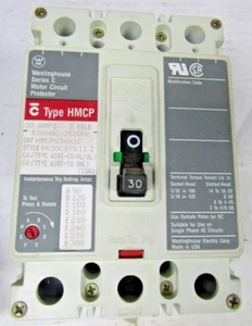 WESTINGHOUSE 30 AMP HMCP UNTERBRECHUNGSSCHUTZ 600 VAC 3-POLIG HMCP030H1C - Bild 1 von 10