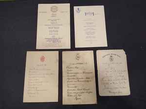 5 Assorted Foreign Menus, English, German ,  & Argentinian - Picture 1 of 4