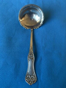 Rogers APPLE BLOSSOM (flower) Serving Piece -Soup Ladle Silverplate - Picture 1 of 3