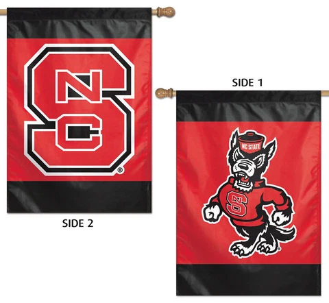 North Carolina State NC STATE WOLFPACK NCAA Premium 2-Sided Wall BANNER Flag Cover
