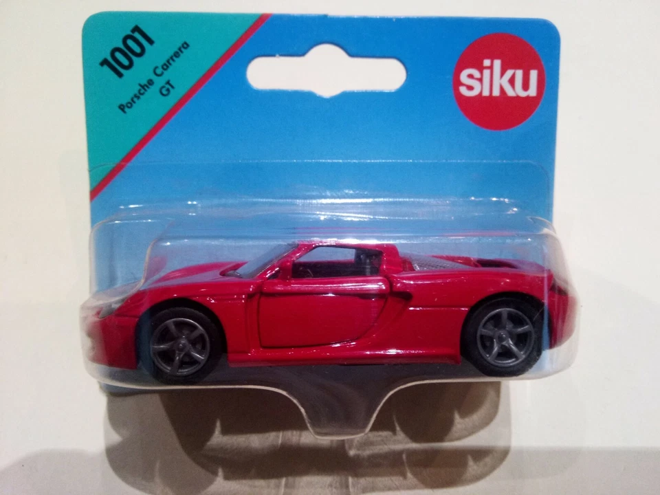 Siku Porsche Carrera GT Art. Nr. 1001 Rosso Die Cast Metal 1/55 - Immagine 1 di 1