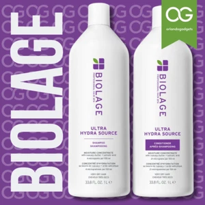 Biolage Hydra Source Shampoo 33.8oz & Conditioner 37oz 💧 Moisture Boost Set 💧 - Picture 1 of 2