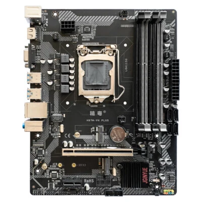 JGINYUE H97M-VH PLUS LGA1150 DDR3 M-ATX Motherboard - Image 1 of 4