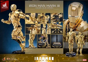 New Hot Toys MMS764D69 Iron Man Mark 3 iii Golden Color Ver 1/6 Fgure in stock - Picture 1 of 1