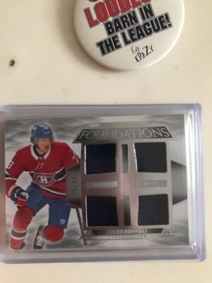 2022 UD THE CUP TYLER TOFFOLI QUAD GAME WORN JERSEYS 39/49 - Image 1 of 2