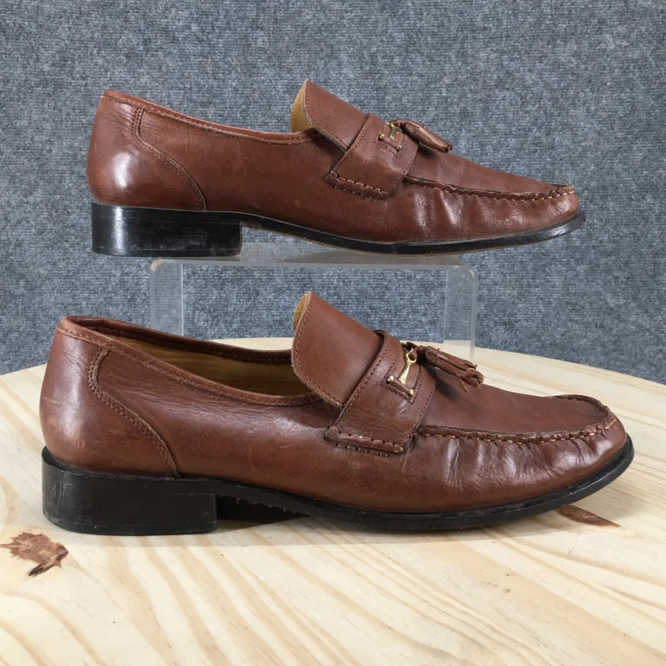 Zapatos Stafford Para Hombres 11 Kiltie Sin Cordones Cuero Formal Borla Mocasín Marrón 0141590 Foto 1 de 4