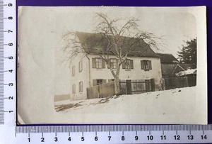 Tarjeta fotográfica privada Primera Guerra Mundial edificio individual correo de campaña Grefanwöhr a Freyung - Imagen 1 de 3